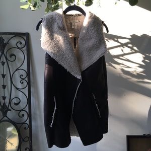 Fuzzy Suede Vest